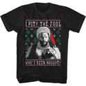 Mr. T - Who's Been Naughty Logo Black Short Sleeve Adult T-Shirt tee - Coastline Mall