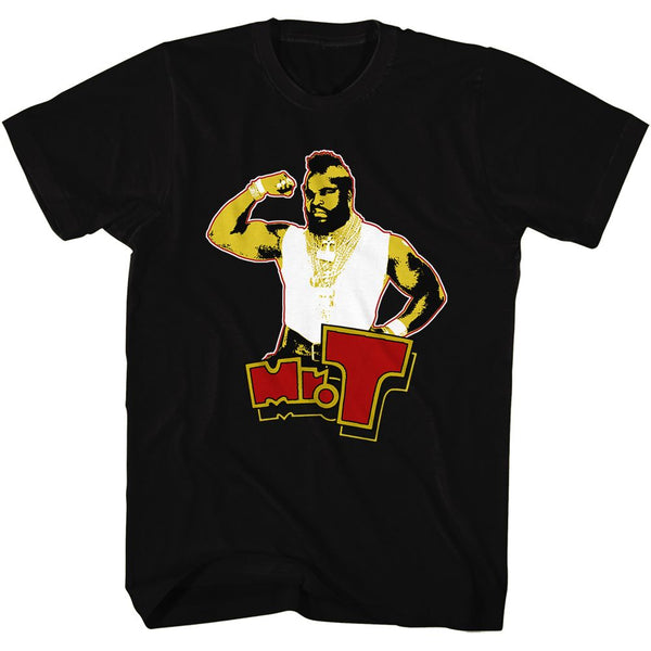 Mr. T-T Flex-Black Adult S/S Tshirt - Coastline Mall