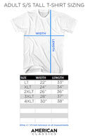 Adult Short Sleeve T-Shirt Plus Size Chart - Coastline Mall