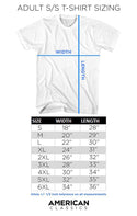Adult Short Sleeve T-Shirt Size Chart - Coastline Mall