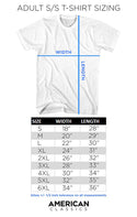 Adult Short Sleeve T-Shirt Size Chart - Coastline Mall