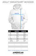 John Wick-John Wick Silhouette Logo-Adult L/S White Sweatshirt W/Hood