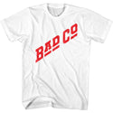 Bad Company - Classic Red Logo on White Adult Short Sleeve T-Shirt tee - Coastline Mall