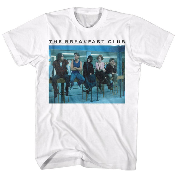 Breakfast Club-Posted Up-White Adult S/S Tshirt - Coastline Mall