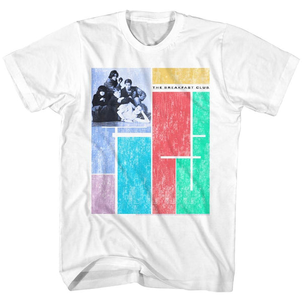 Breakfast Club-Four Corner Club-White Adult S/S Tshirt - Coastline Mall