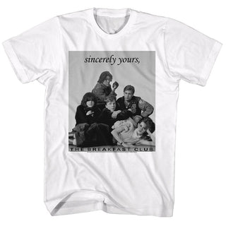Breakfast Club-Laid Out-White Adult S/S Tshirt - Coastline Mall