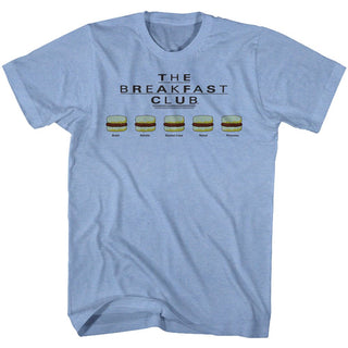 Breakfast Club-Sammiches-Light Blue Heather Adult S/S Tshirt - Coastline Mall