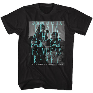 Breakfast Club-Idk-Black Adult S/S Tshirt - Coastline Mall