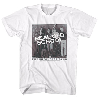 Breakfast Club-Real Old School-White Adult S/S Tshirt - Coastline Mall