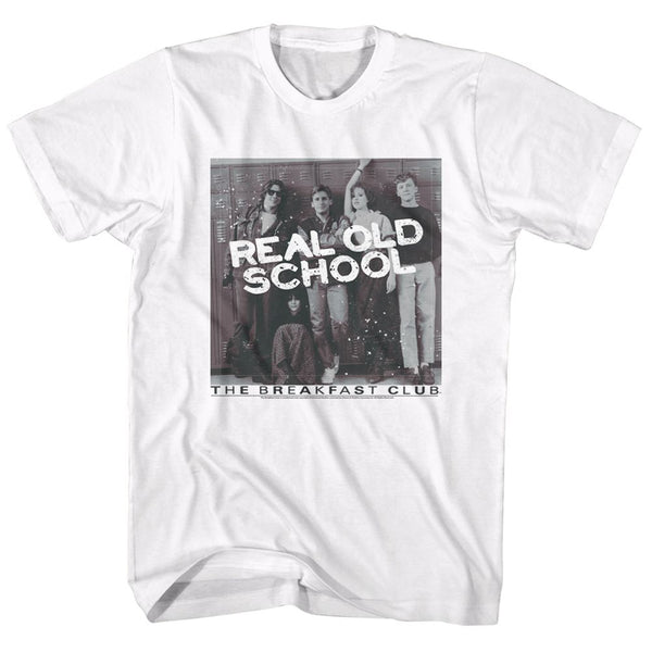 Breakfast Club-Real Old School-White Adult S/S Tshirt - Coastline Mall