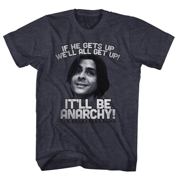 Breakfast Club-Anarchy-Navy Heather Adult S/S Tshirt - Coastline Mall