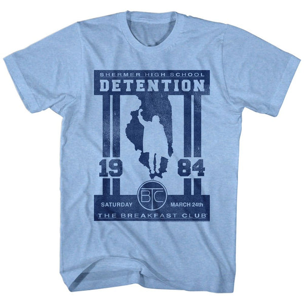 Breakfast Club-Detention-Light Blue Heather Adult S/S Tshirt - Coastline Mall