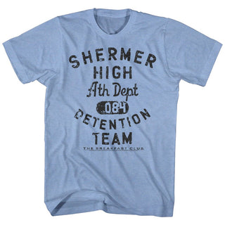 Breakfast Club-Detention team-Light Blue Heather Adult S/S Tshirt - Coastline Mall