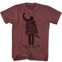 Breakfast Club-Neverforget -Vintage Maroon Heather Adult S/S Tshirt - Coastline Mall