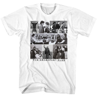 Breakfast Club-Collage-Y-White Adult S/S Tshirt - Coastline Mall