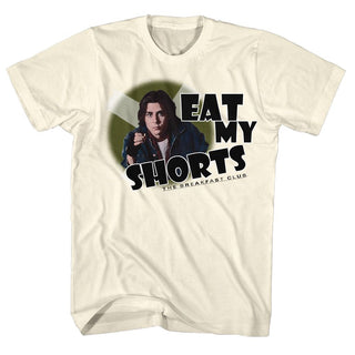 Breakfast Club-Eat My Shorts-Natural Adult S/S Tshirt - Coastline Mall