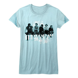 Breakfast Club-Sitting Around-Light Blue Juniors S/S Tshirt - Coastline Mall