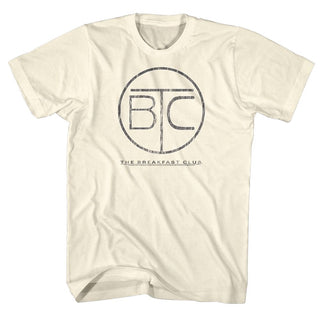 Breakfast Club-Circle Logo-Natural Adult S/S Tshirt - Coastline Mall