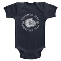 Breakfast Club - Wrestling Team Logo Navy Infant Short Sleeve Onesie Bodysuit - Coastline Mall