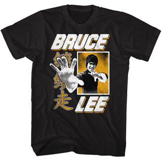 Bruce Lee-Hand-Black Adult S/S Tshirt - Coastline Mall
