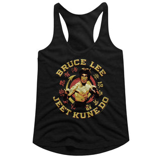 Bruce Lee-JKD Master-Black Ladies  Racerback - Coastline Mall