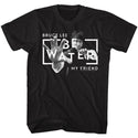 Bruce Lee-Be Water-Black Adult S/S Tshirt - Coastline Mall