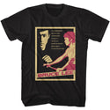 Bruce Lee-Bruce Lee Poster-Black Adult S/S Tshirt