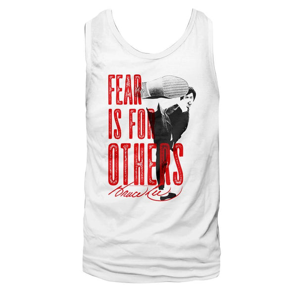 Bruce Lee-Fear-White Adult Tank - Coastline Mall