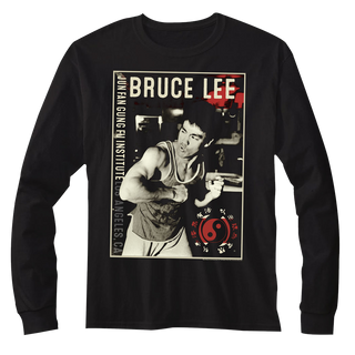 Bruce Lee - Bruce | Black L/S Adult T-Shirt - Coastline Mall