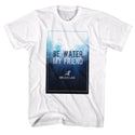 Bruce Lee-Be-White Adult S/S Tshirt - Coastline Mall