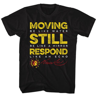 Bruce Lee-Be Like Lee-Black Adult S/S Tshirt - Coastline Mall