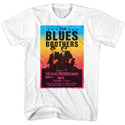 The Blues Brothers Blues-The Blues Brothers Blues Poster-White Adult S/S Tshirt