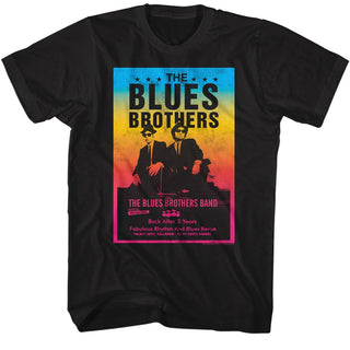 The Blues Brothers-The Blues Brothers Poster-Black Adult S/S Tshirt
