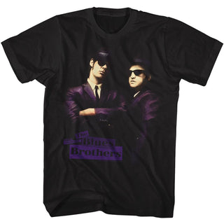 The Blues Brothers-The Blues Brothers Placards-Black Adult S/S Tshirt