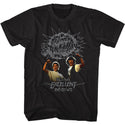 Bill And Ted-Gray Wyld Stalyns-Black Adult S/S Tshirt - Coastline Mall