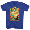 Bill And Ted-Stained Glass-Royal Adult S/S Tshirt - Coastline Mall