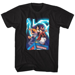 Bill And Ted-Telephone Tunes-Black Adult S/S Tshirt - Coastline Mall