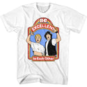 Bill And Ted-Excellent Storybook-White Adult S/S Tshirt - Coastline Mall