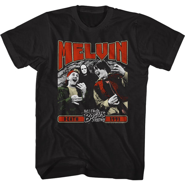 Bill And Ted-Melvin-Black Adult S/S Tshirt - Coastline Mall