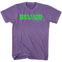 Bill And Ted-Ugly-Retro Purple Heather Adult S/S Tshirt - Coastline Mall