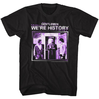 Bill And Ted-GWH History-Black Adult S/S Tshirt - Coastline Mall