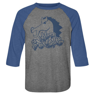 Bill And Ted-Blue Stallion-Premium Heather/Vintage Royal Adult 3/4 Sleeve Raglan - Coastline Mall