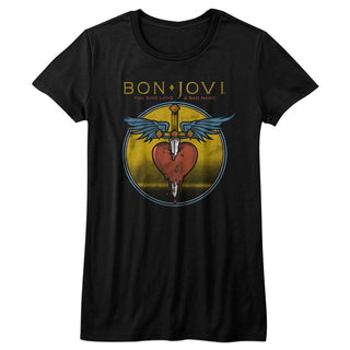 Bon Jovi-Bad Name-Black Ladies S/S Tshirt - Coastline Mall