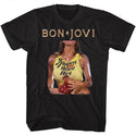 Bon Jovi-Slippery When Wet-Black Adult S/S Tshirt - Coastline Mall