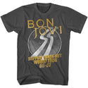Bon Jovi-World Tour-Smoke Adult S/S Tshirt - Clothing, Shoes & Accessories:Men's Clothing:T-Shirts - Coastline Mall