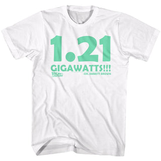 Back To The Future-Big Gig-White Adult S/S Tshirt - Coastline Mall