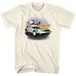 Back To The Future-Been Back-Natural Adult S/S Tshirt - Coastline Mall