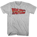 Back To The Future-Logo B2F-Gray Heather Adult S/S Tshirt - Coastline Mall