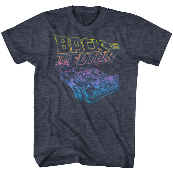 Back To The Future-Now You See It-Navy Heather Adult S/S Tshirt - Coastline Mall