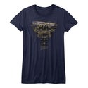 Back To The Future-Very Elaborate-Navy Ladies S/S Tshirt - Coastline Mall